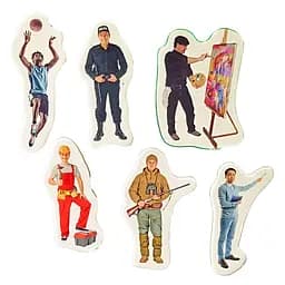 Детский набор магнитов "Профессии" Magdum ML4032-29 в наборе 6 магнитов