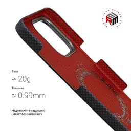 Защитный чехол для Apple iPhone 15 Pro Max, BlackIcon Kevlar MagCase, кевларовый, черный, панель, накладка с поддержкой MagSafe, противоударный, защита всего корпуса, усиленные углы, совместим с беспроводной зарядкой, ArmorStandart (ARM88537) - мініатюра 3