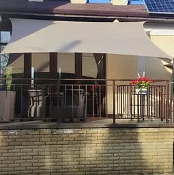 Тент навіс затіняючий водонепроникний прямокутний 3х6м Оксфорд (Сірий) - мініатюра 5
