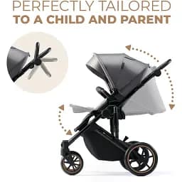 Універсальна коляска 2 в 1 Kinderkraft Prime 2 Shadow Grey (KSPRIM02GRY2000) - мініатюра 5