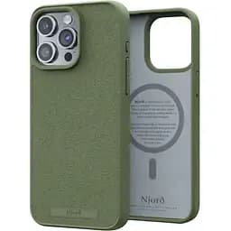 Чехол-накладка Njord Suede MagSafe Case Olive для iPhone 15 Pro Max (NA54SU06)