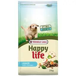 Сухой корм Happy life Junior with Chicken 3 кг хэппи лайф джуниор для щенков всех пород