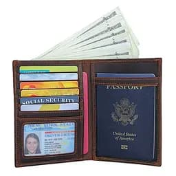 Шкіряний гаманець John McDee 11.5х15х1 см acs0029310 - мініатюра 3