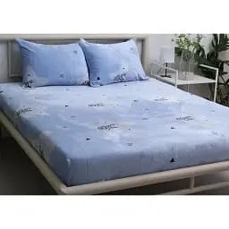 Простыня на резинке с наволочками TAG Tekstil 160х200х20 см 000267596