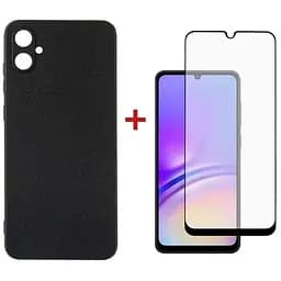 Чохол до мобільного телефона Dengos Kit for Samsung Galaxy A05 (A055) case + glass (Black) (DG-KM-07)