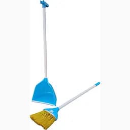 Совок для прибирання Zambak Plastik та щітка з довгими ручками блакитний (ZP-128b) - мініатюра 3