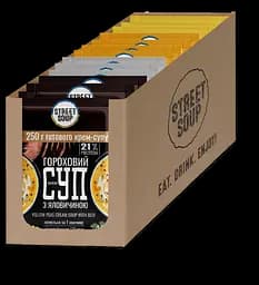 Набір натуральних крем-супів у саше Street Soup MIX SET 4 смаки, 28 шт. × 40 г