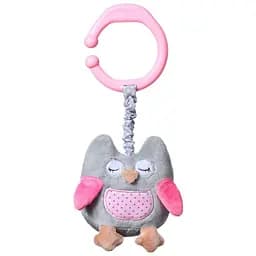 Іграшка-обіймашка BabyOno Сова, з вібрацією, рожевий (442)