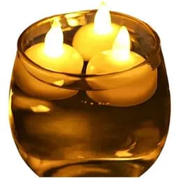 Водонепроникні без полум'яні плаваючі чайні свічки Teynewer 12 шт. теплі білі