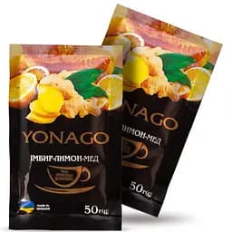 Напій вітамінний концентрований YONAGO Імбир-Лимон-Мед 50 г