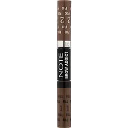Тінт та гель для брів 2 в 1 Note Cosmetique Brow Addict Tint & Shaping Gel Light Brown відтінок 2, 10 мл