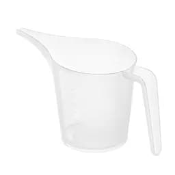 Кружка мерная пластмассовая с ручкой и носиком для выпечки 900 мл, Мед Прозрачный 85532
