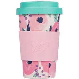 Стакан Yes Hotch Potch Forte бамбуковый 400 мл розовый (707304)