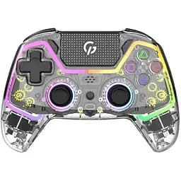 Геймпад GamePro GPS13T Transparent беспроводной Bluetooth/Type-C для ПК/PS3/PS4/Switch/Android/iOS 14 кнопок