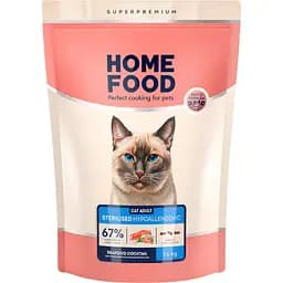 Сухой корм для котов Home Food Adult гипоаллергенный морской коктейль 1.6 кг