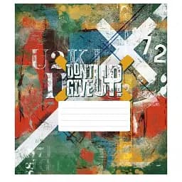 Зошит загальний Школярик Dont Give Up 048-3314K-2 в клітинку 48 аркушів