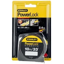 Рулетка Stanley Powerlock лента армированная 5 м х 19 мм (0-33-158)
