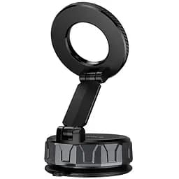 Автотримач Borofone BH140 Gloria Vacuum Suction Magnetic (center console) Black/Metal gray - мініатюра 5