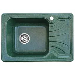 Мийка кухонна Valetti Art Aria 10R прямокутна композитна 640х440 мм зелена