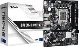 Материнська плата ASRock B760M-HDV/M.2 D4 (1700/B760, 2xDDR4, 1xPCIex16, 4xSATAІІІ, 3xM.2, GLan, 7.1ch, mATX) - мініатюра 5