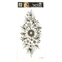 Тимчасове тату Квіти Fresh Tattoo FF-094 розмір 19 х 9 см