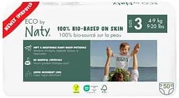 Одноразовые детские подгузники размер 3. 4-9 кг., 50 шт. ECO BY NATY