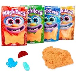 Кінетичний пісок Strateg Magic sand в пакеті 39402-7 помаранчевий, 0,350 кг