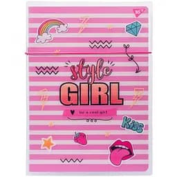 Зошит Yes Style Girl Pink А4 у пластиковій папці 48 аркушів у клітинку (764429)