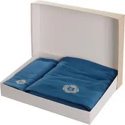 Набір махрових рушників Soho бавовна 35х75 см, 70х140 см Vip Turquoise (A160067)