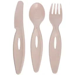 Набір столових приборів Canpol babies виделка, ніж та ложка рожевий (31/418_pin)