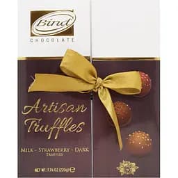 Цукерки Bind шоколадний трюфель молочний, полуничний та темний шоколад 220 г