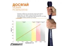 Гумова петля-еспандер Easyfit Origin 15-45 кг гумка для підтягувань, фітнесу та тренувань Фіолетова (EF-2654-4) - мініатюра 6