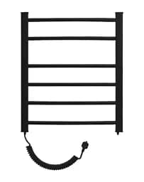 Рушникосушарка електрична Heizung EG 6/55 ліва з терморегулятором 660x550 мм Чорний 30412