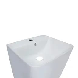 Умивальник підлоговий Qtap Tern 440x380x830mm White QT1711G302WN, Білий - мініатюра 4
