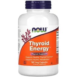 Комплекс для щитоподібної залози NOW Thyroid Energy, 180 вегакапсул