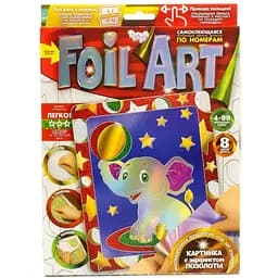 Набор креативного творчества Danko Toys Аппликация FAR-01-01…10 цветная фольга Слон