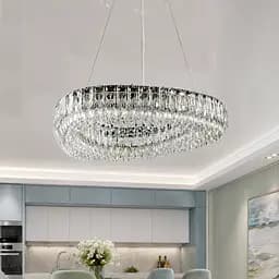 Кришталева світлодіодна люстра Splendid Ray L7069/800/1 LED (CH+clear)