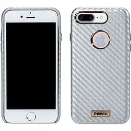 Чохол-накладка Remax Carbon Series Case for iPhone 7 Plus Silver