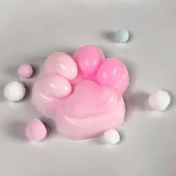 Сквіш антістрес UFT Squish Cat Paw Fluffy 3 Пухнаста лапка Pinky - мініатюра 3