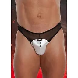 Трусы мужские Softline Thong 4467 XL черный с белым