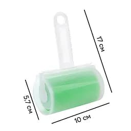 Багаторазовий липкий ролик для чищення одягу Semi з чохлом Green - мініатюра 5