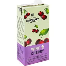 Уцінка. Напій винний WineBerry Wine & Cherry винно-вишневий з соком червоне напівсолодке 1 л  - мініатюра 4