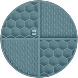 Миска-коврик для собак и кошек Waudog Silicone для медленного питания 211х211х30 мм серый