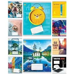 Зошит учнівський Тетрада 52600 МІКС 60 аркушів1 шт. в асортименті