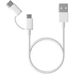 Двойной кабель микро и тайп-с Xiaomi 2 в 1 мicro + Type-C 1 м