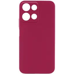 Чехол Silicone Cover Lakshmi Full Camera (AA) для Motorola Moto G75 5G Бордовый / Marsala