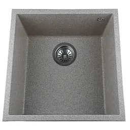 Гранітна мийка Globus Lux AMMER 44x44см мигдаль для кухні стійка до подряпин і чистячих засобів