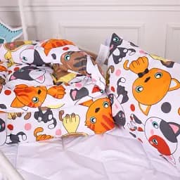 Набір дитячий MirSon зима Kids Time 20-0035 Colored kittens 110x140 см EcoSilk: ковдра з подушкою (2200009665196)