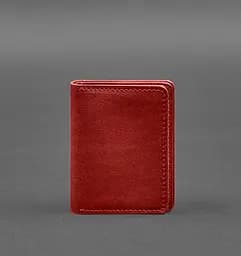 Кожаная обложка для водительского удостоверения, ID и пластиковых карт 2.0 красный