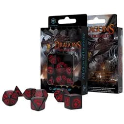 Набор кубиков Dragons Onyx Dice Set , 7 шт. (SDRA05)